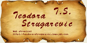 Teodora Strugarević vizit kartica